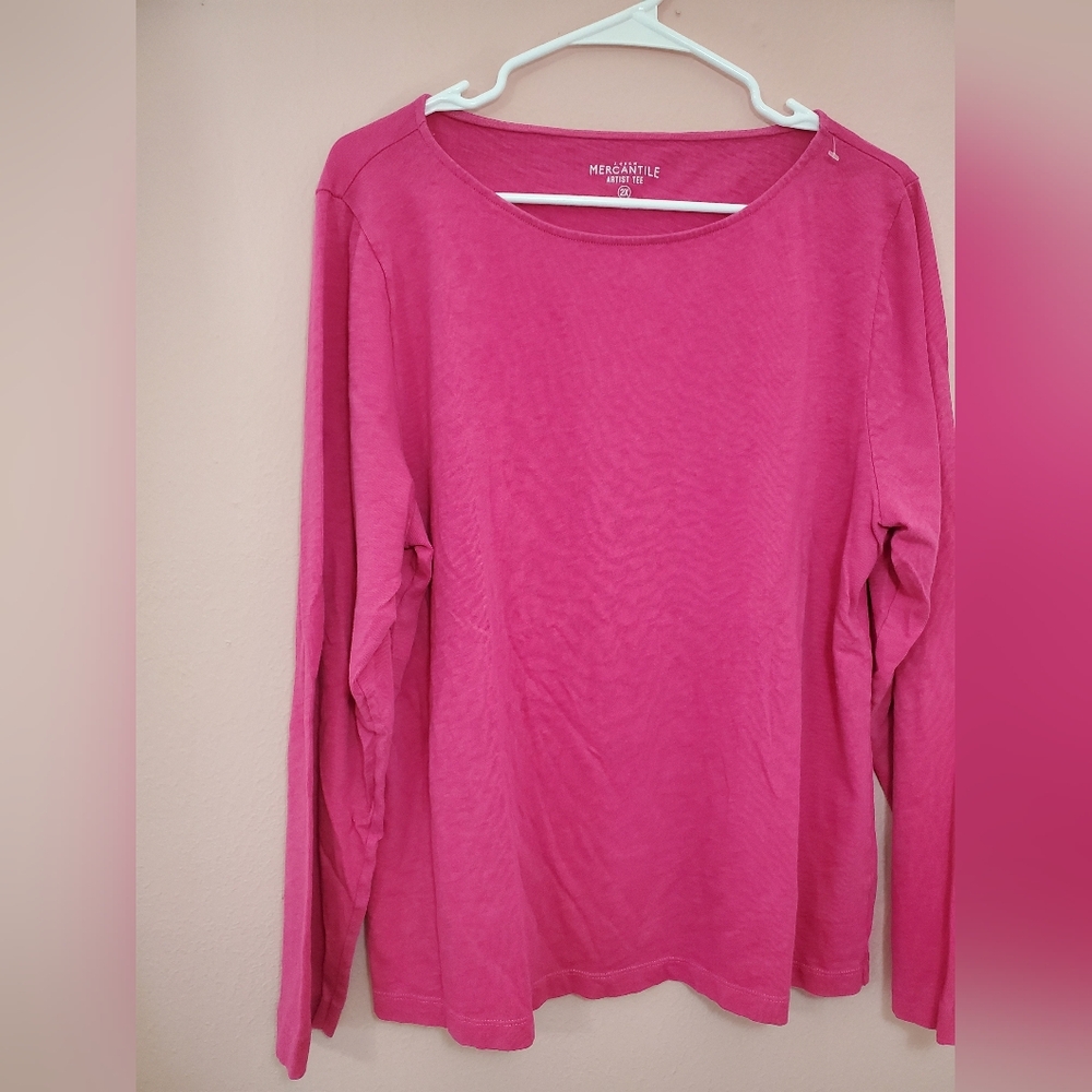 J. Crew mercantile artist t. Pink 2XL
